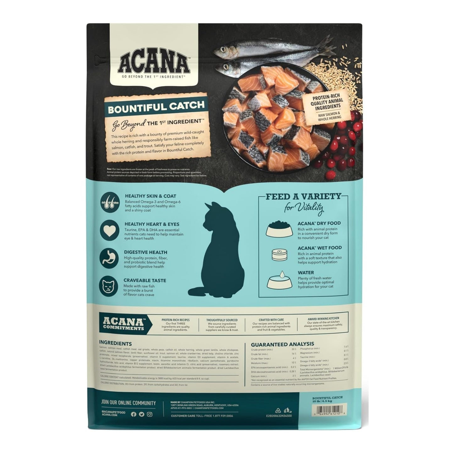 ACANA™ Bountiful Catch – Receta de Pescado para Gatos Adultos