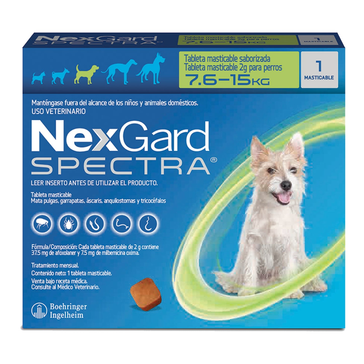 Nexgard Spectra antiparasitario interno y externo