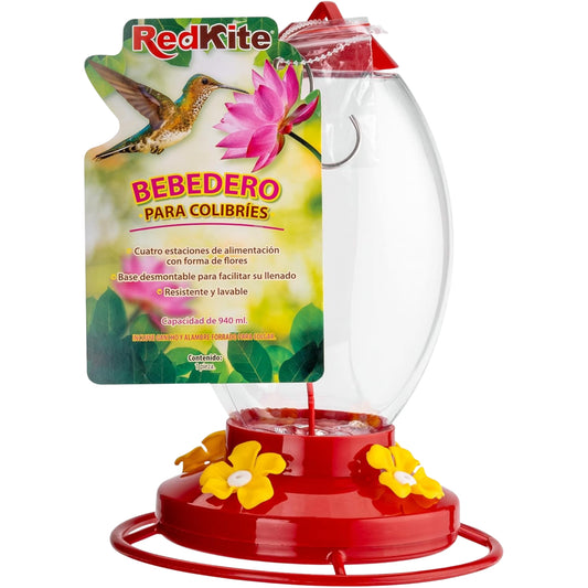 Bebedero para Colibríes Fancy Pets 940 ml – Red Kite - COSMOS
