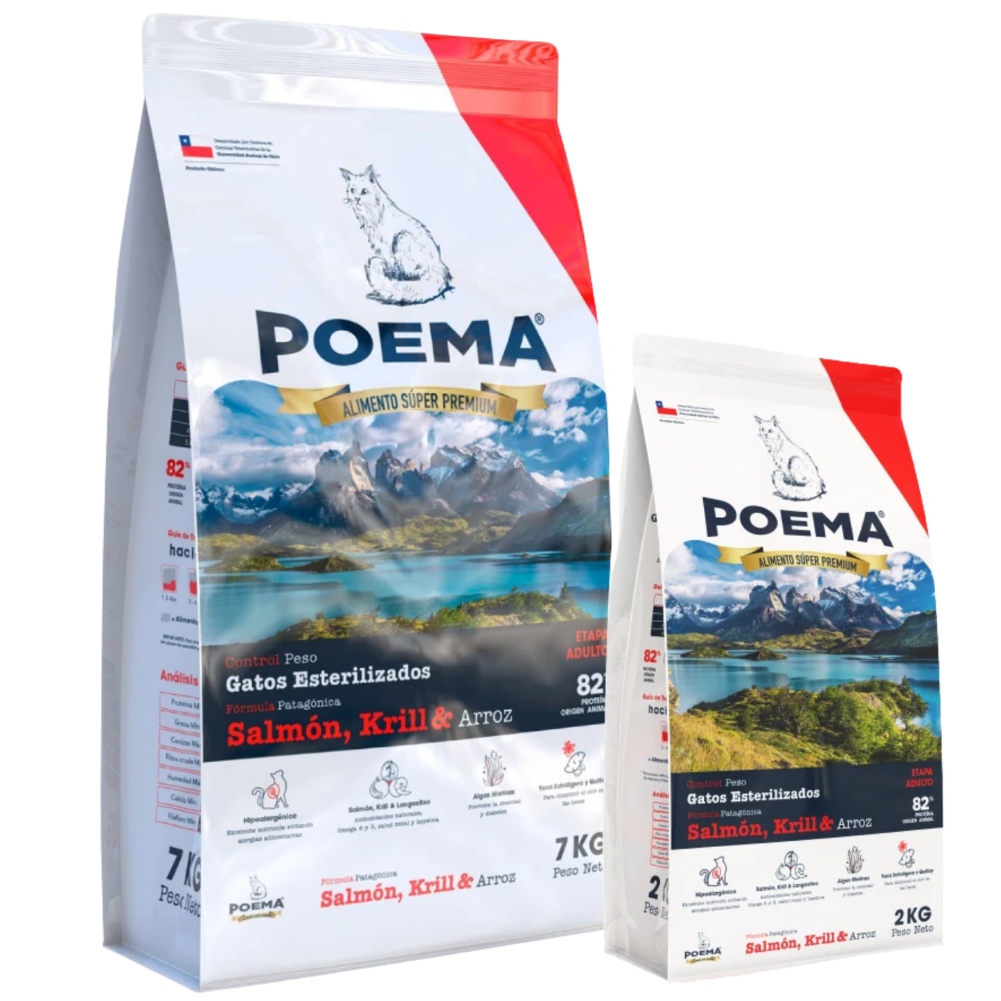 Poema Gato Esterilizados – Control de Peso con Salmón y Krill