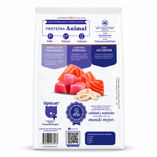NutraPro Gatos Esterilizados & Control de Peso 7.5kg - Cosmos