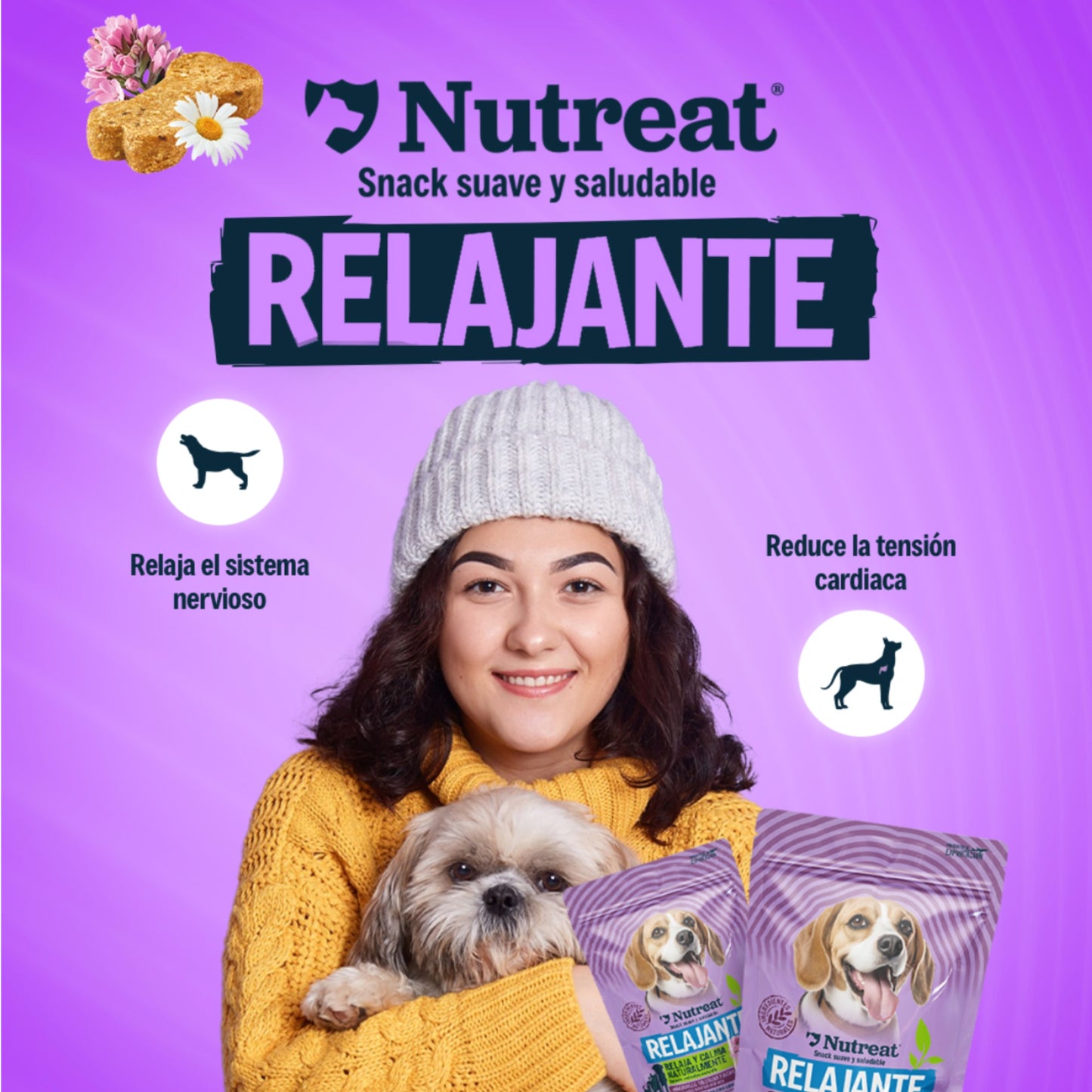 Snack Relajante Para Perros 2PACK - Valriana y Manzanilla - Snack 100% Natural - Cosmos