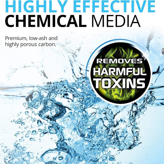 Carbón Activado Pellet para Acuario – 250 g con Funda de Malla - COSMOS