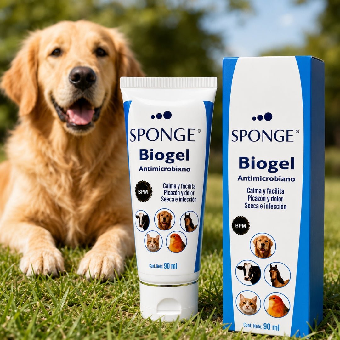 Sponge Biogel para Cicatrización de Heridas en Perros y Gatos 60 ml - Cosmos