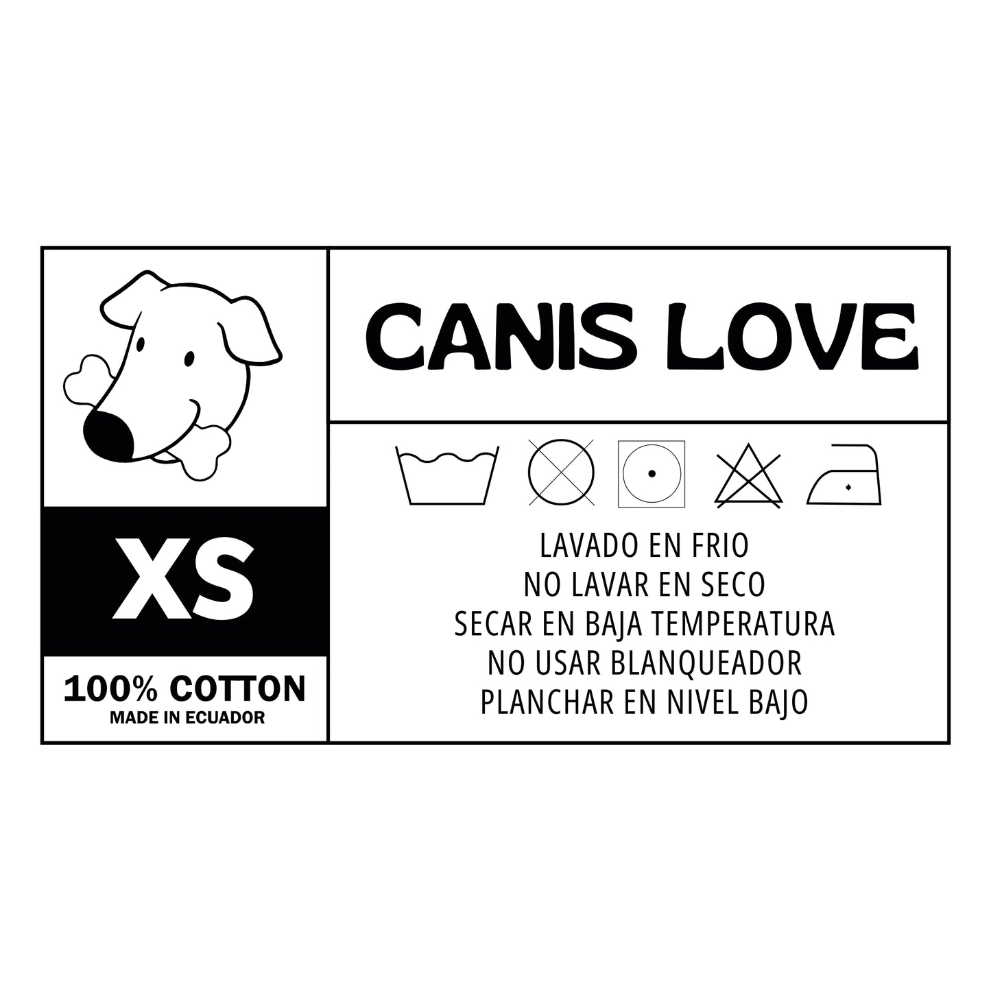 Camiseta Canis Love XS - COSMOS