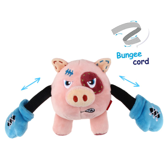 GiGwi Rock Zoo King Boxer – Juguete de Peluche con Sonido para Perros - Cosmos