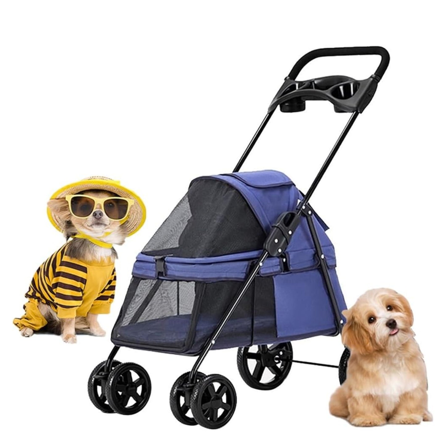 Cochecito para Perros y Mascotas Pequeñas – Plegable y Resistente