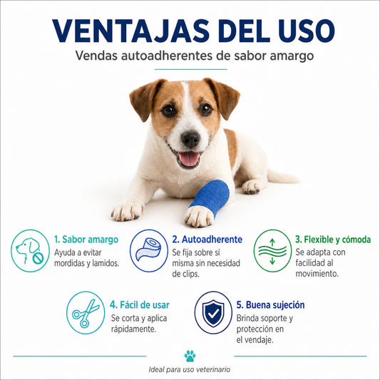 Venda Autoadherente para Perros y Gatos con Sabor Amargo - Cosmos