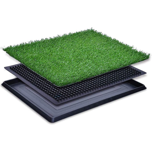 Baño para Perros con Césped Artificial | Ideal para Interiores y Entrenamiento - COSMOS