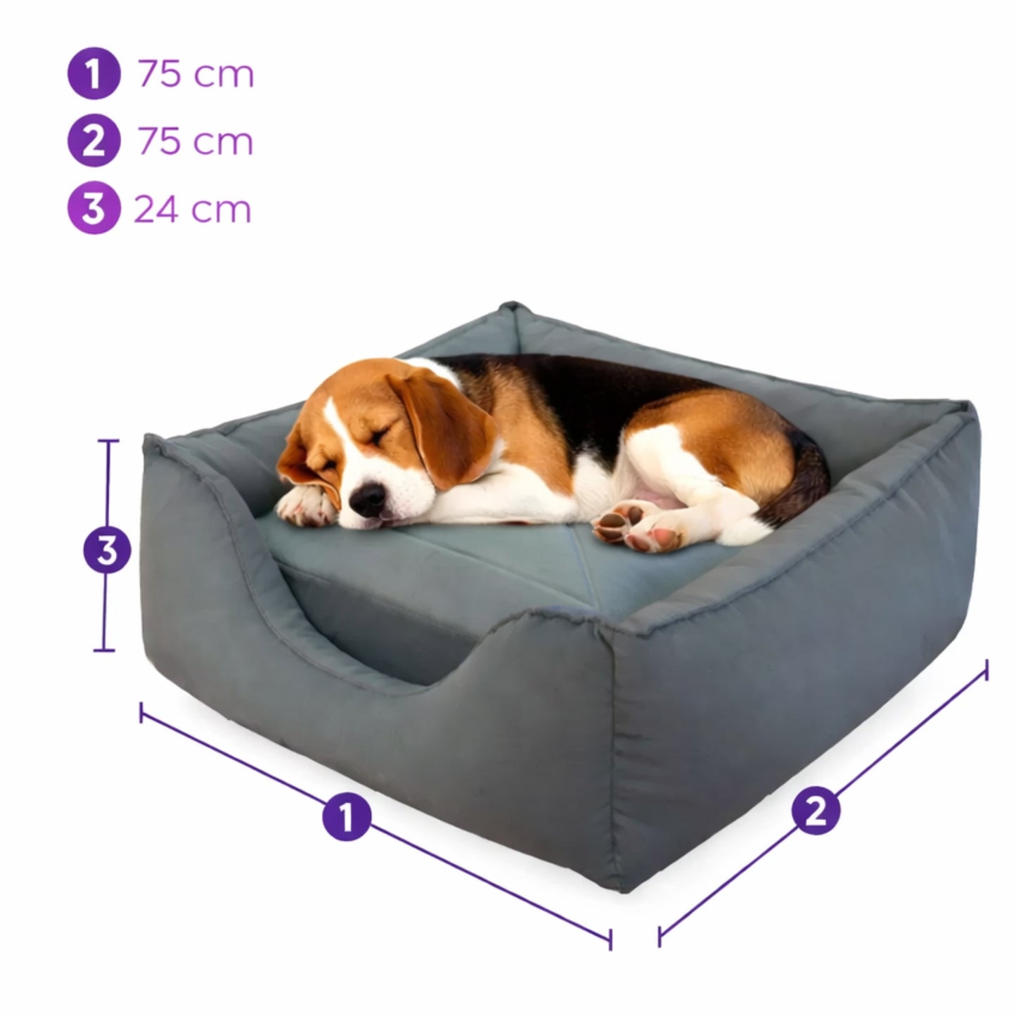 Cama Chaide Rectangular para Mascotas – Confort y Descanso Premium - Cosmos