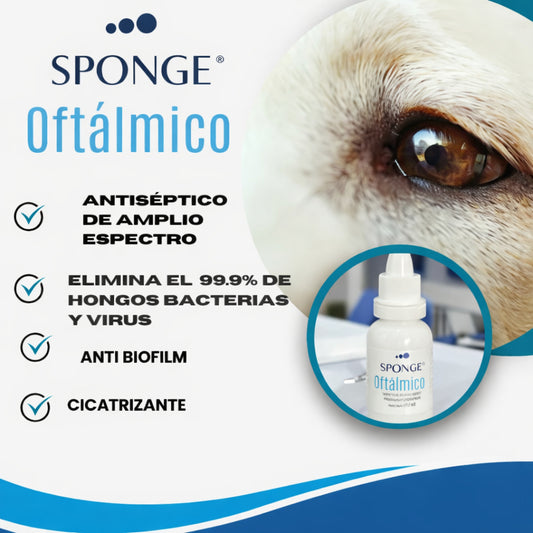 Sponge Oftálmico – Limpiador Ocular Antiséptico para Perros y Gatos - Cosmos