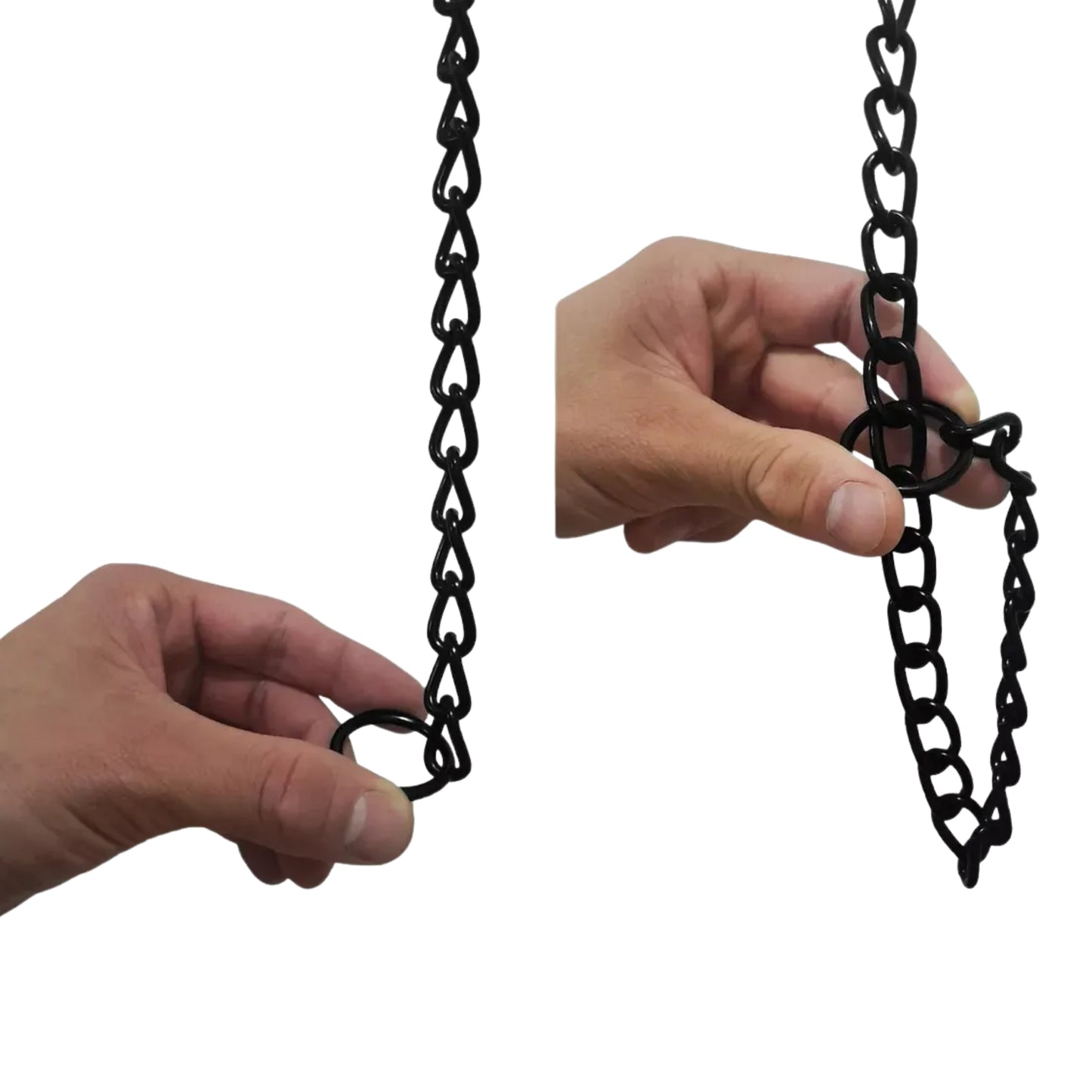 Collar de Entrenamiento Negro de Acero Inoxidable – Control Suave y Seguro