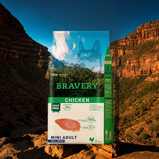 BRAVERY Pollo Mini Adulto Razas Pequeñas - Cosmos
