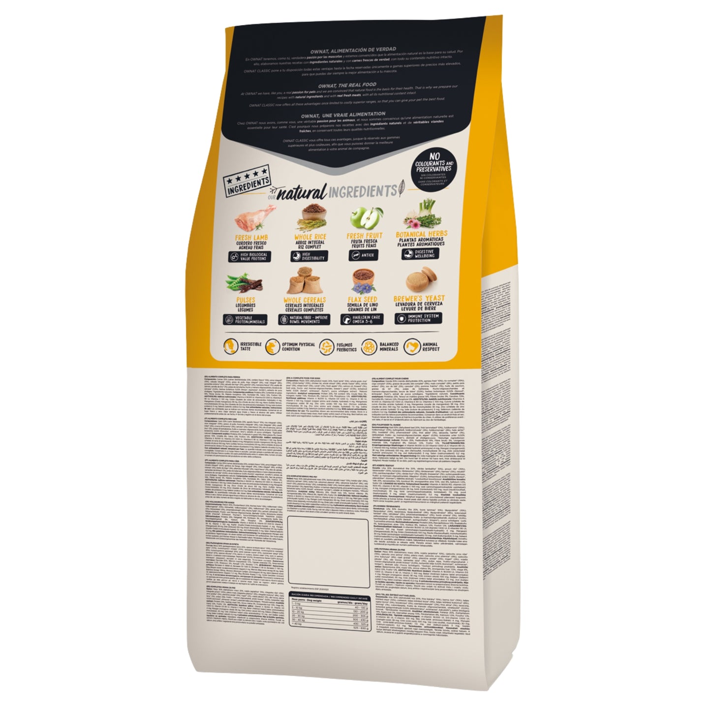 Ownat Classic Lamb & Rice – Alimento completo para perros adultos