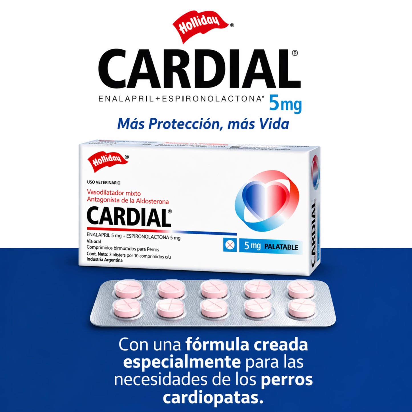 Cardial 5 mg – Vasodilatador y Protector Cardíaco para Perros - Cosmos