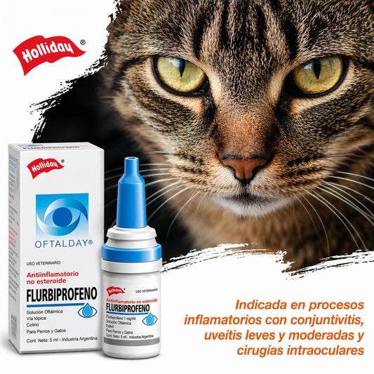 Flurbiprofeno 5 ml – Colirio Antiinflamatorio Oftálmico para Perros y Gatos - Cosmos