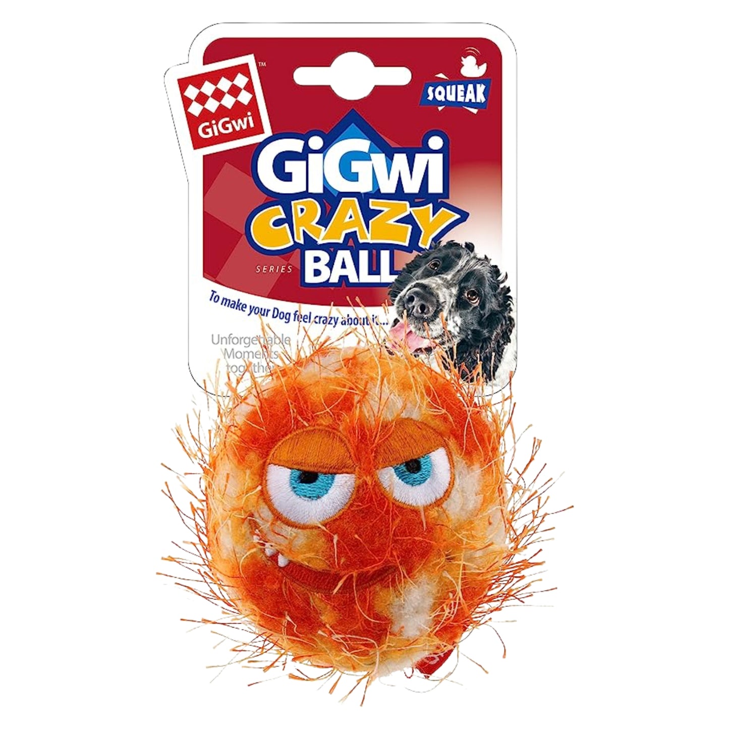Juguete para perro GIGWI Crazy Ball Orange