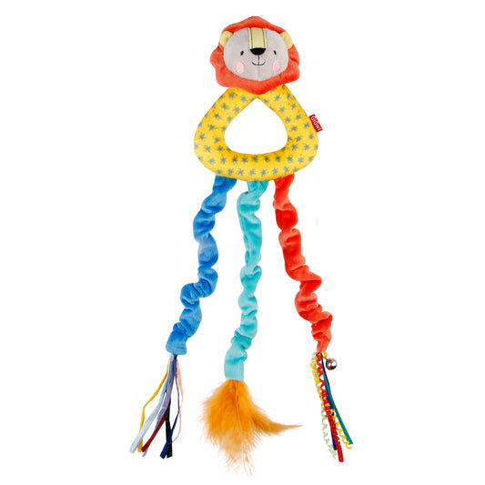 Juguete GIGWI Door Hanger Teaser – Variantes Jirafa y León - COSMOS