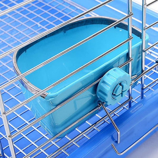 Tazón de Comida y Agua para Conejos y Animales Pequeños – Antimordidas y Fácil de Instalar - COSMOS