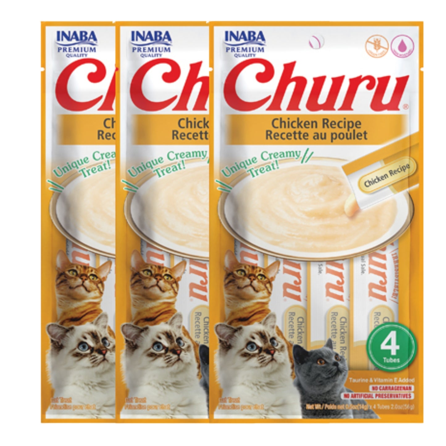 Churu Snack para Gatos – Pack de 4 (4 x 14 g)