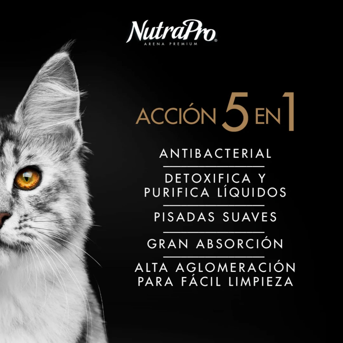 NutraPro Arena para Gatos con Carbón Activo – Control de Olor y Alta Absorción