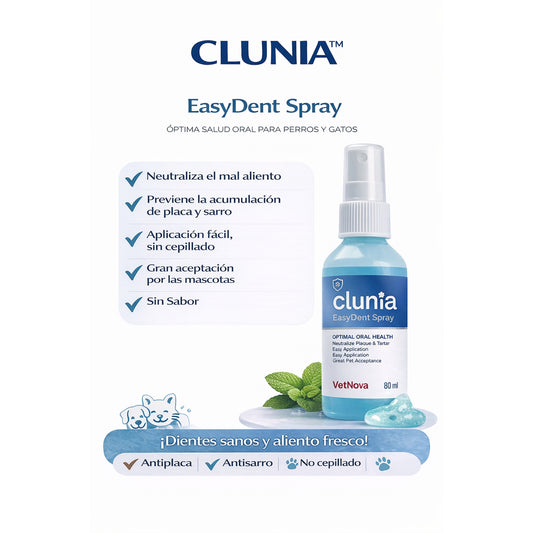 CLUNIA EasyDent Spray - Spray dental para perros y gatos - Cosmos