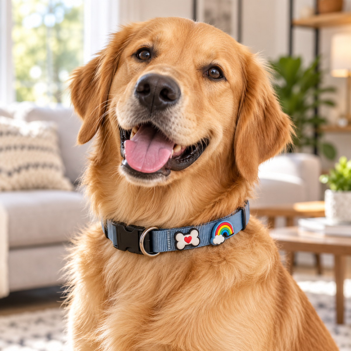 Collar para Perro con Dijes Decorativos
