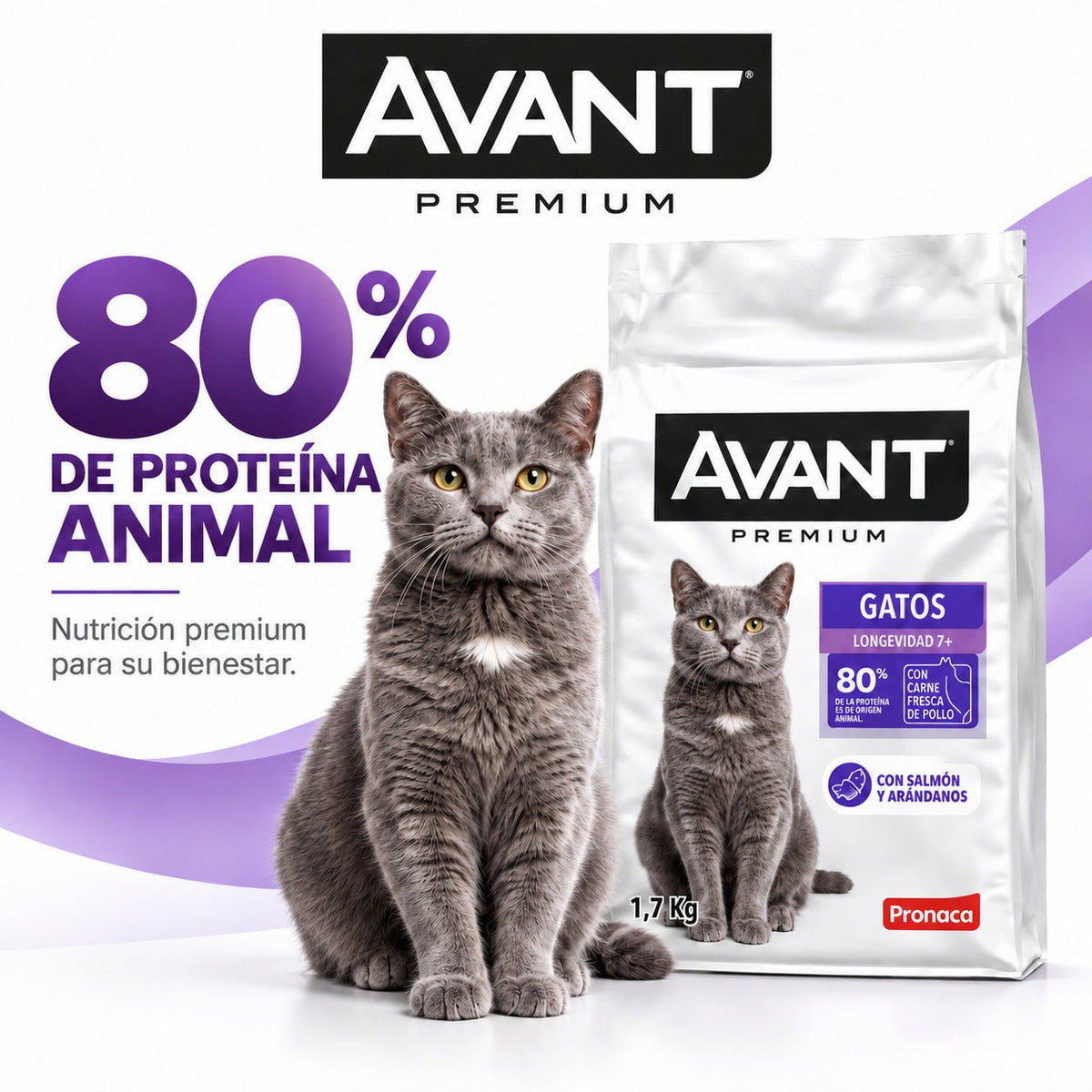 Avant Premium Gatos Longevidad 7+ 1,7 kg - Cosmos