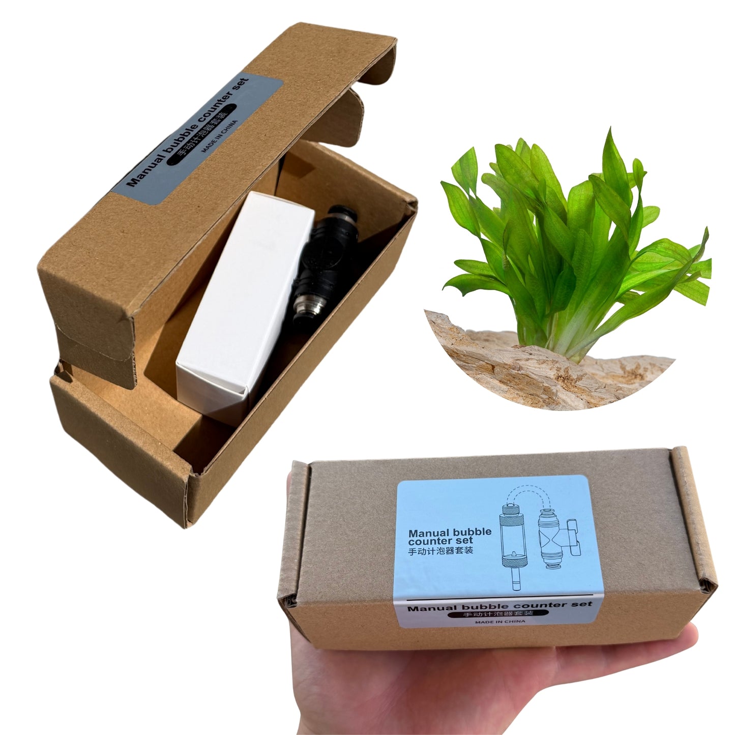Combo Profesional CO₂ para Acuarios Plantados – Contador de Burbujas + Válvula de Control 2 Vías - Cosmos