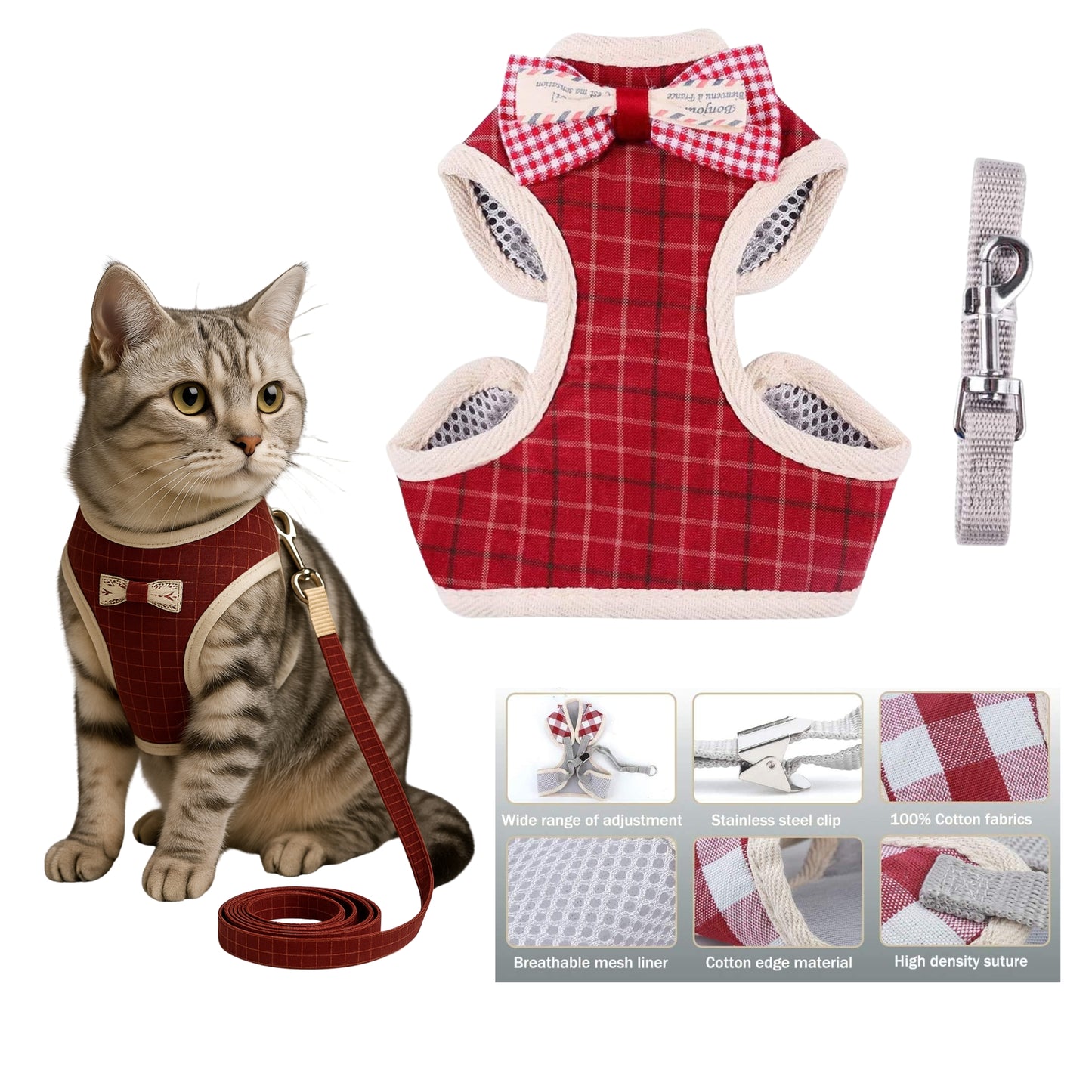 Arnés Chaleco Deluxe para Gatos