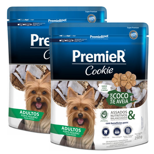 Pack 2 Premier Galletas Frutos Rojos / Coco y Avena Cachorro 250 gr - COSMOS
