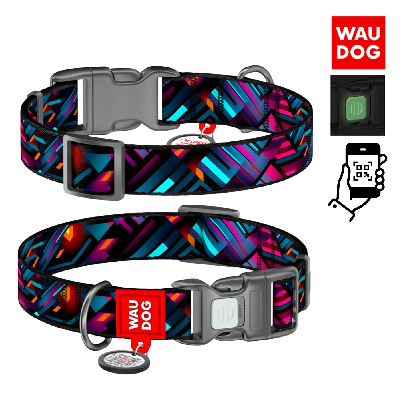 WAUDOG Nylon Collar Design Lines