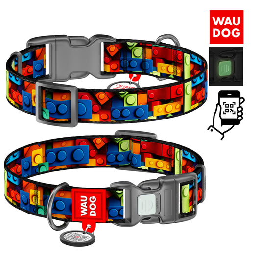 Collar WAUDOG Nylon Design Blocks