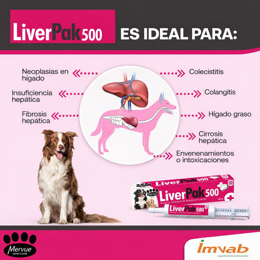 LiverPak 500 – Suplemento Hepático para Perros - Cosmos