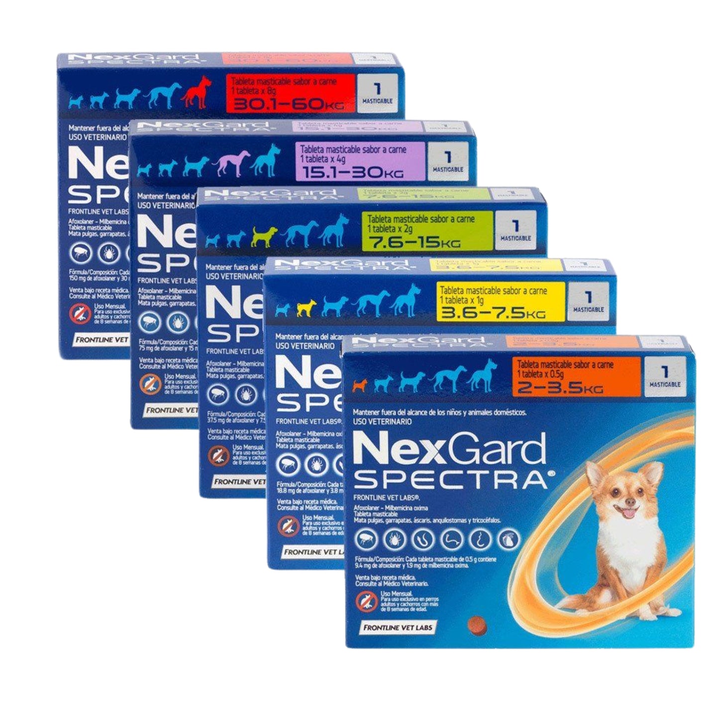 Nexgard Spectra antiparasitario interno y externo