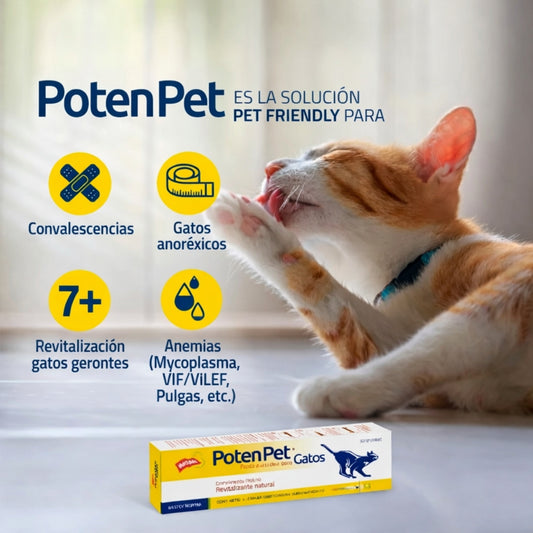 Poten Pet Gatos – Pasta Energizante y Vitaminada para Gatos - Cosmos