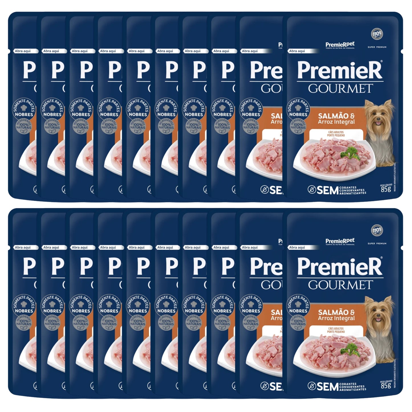 PremieR Gourmet Salmón con Arroz Integral – Alimento Húmedo para Perros Pequeños - Cosmos