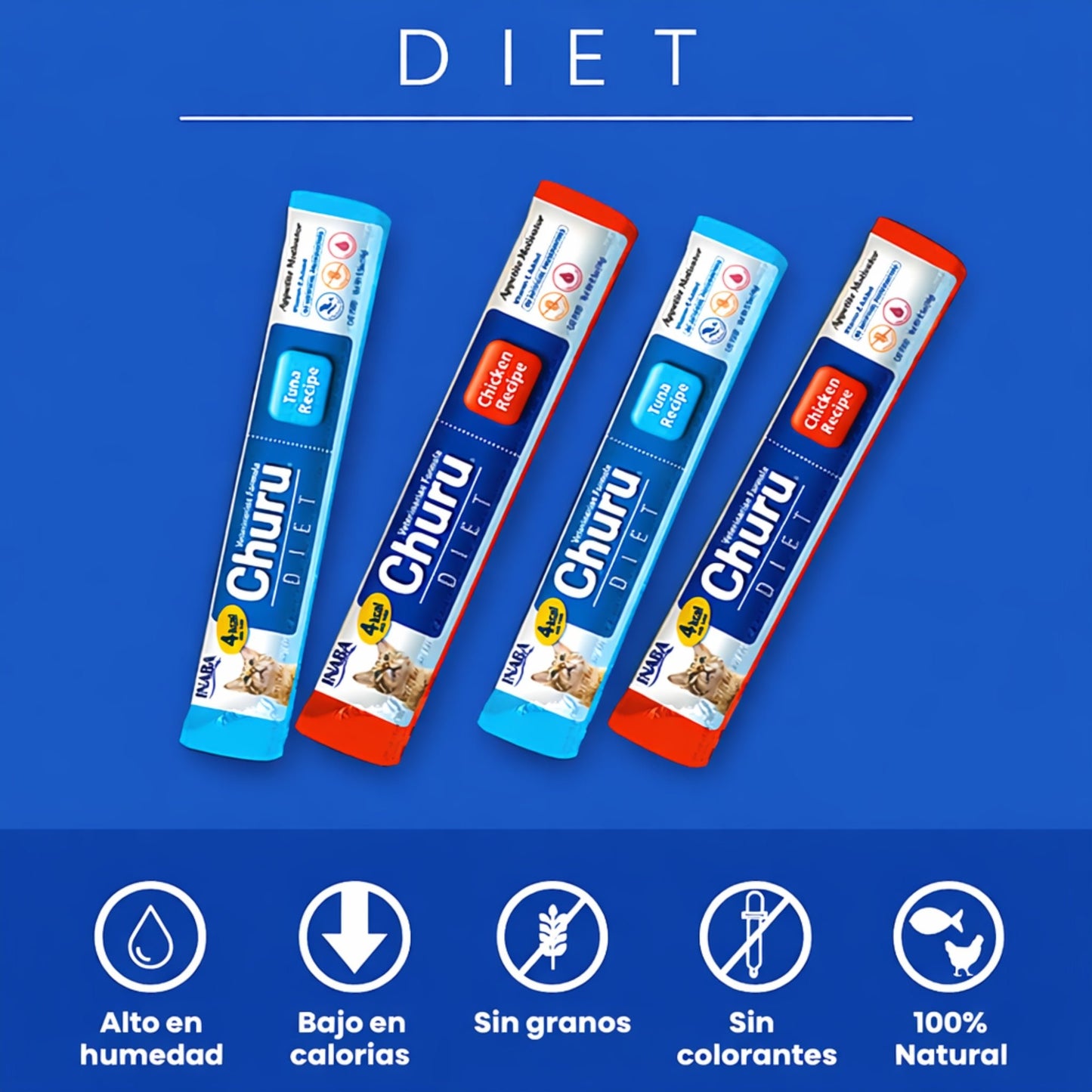 Churu Diet Snack / Bajo en calorías para gatos - Cosmos