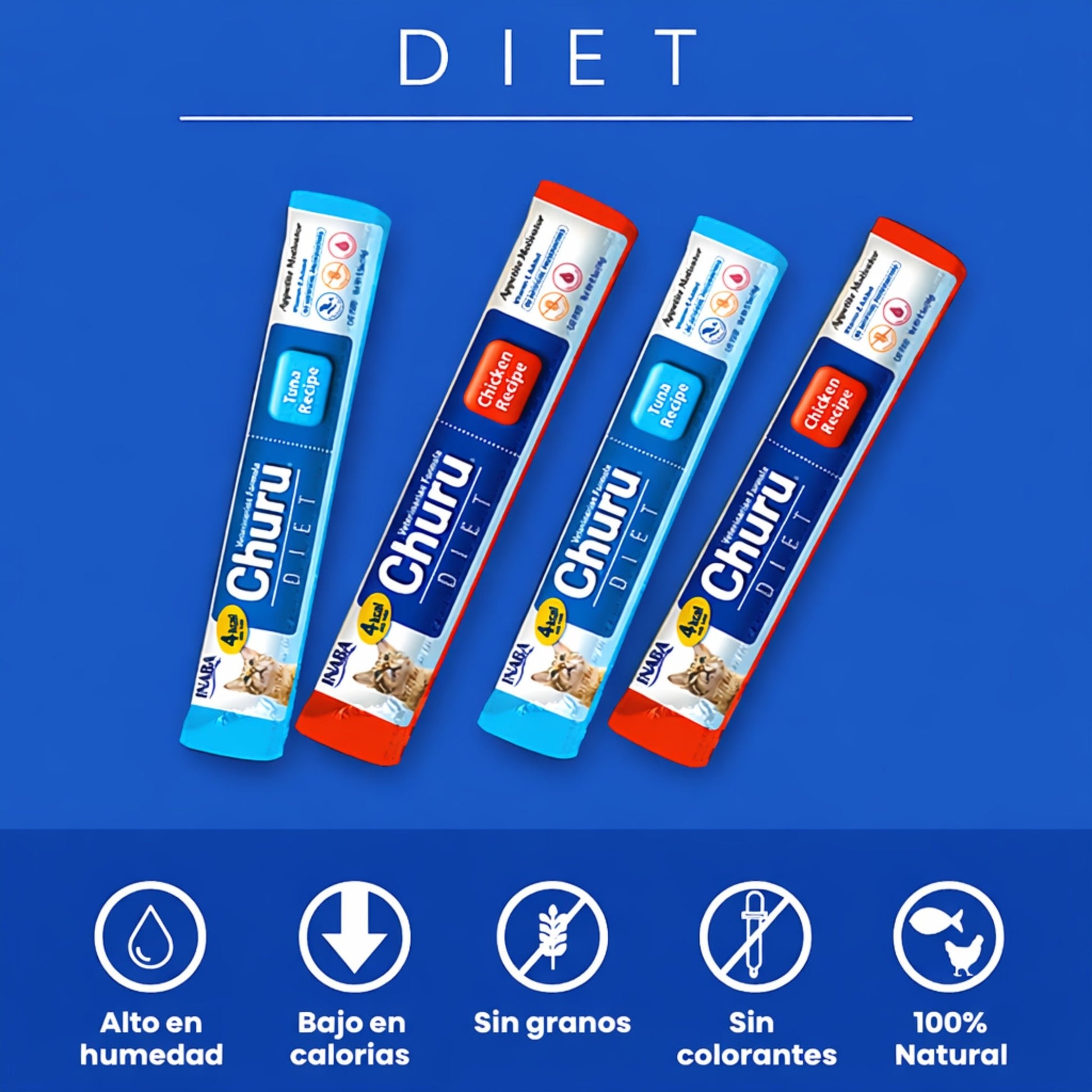 Churu Diet Snack / Bajo en calorías para gatos - Cosmos