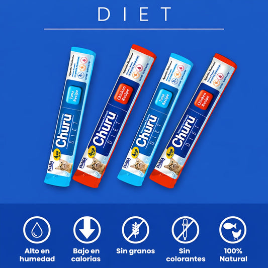 Churu Diet Snack / Bajo en calorías para gatos - Cosmos
