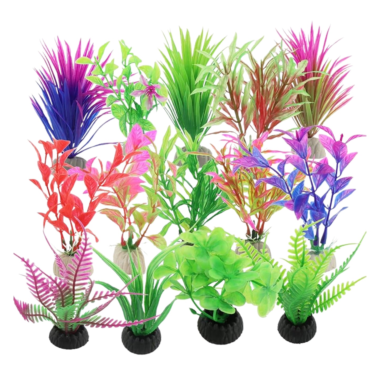 Plantas Acuáticas Artificiales Variadas – Venta Individual (3", 4", 8" y 12") - COSMOS