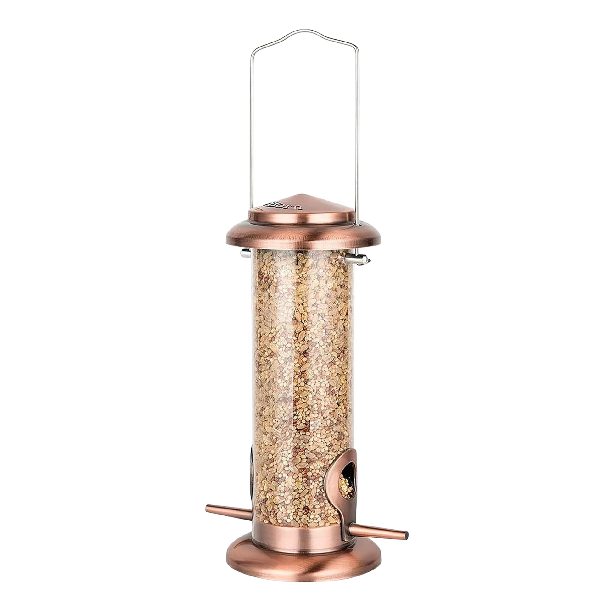 Comedero de Tubo para Aves Silvestres – Acabado Cobre Vintage - COSMOS