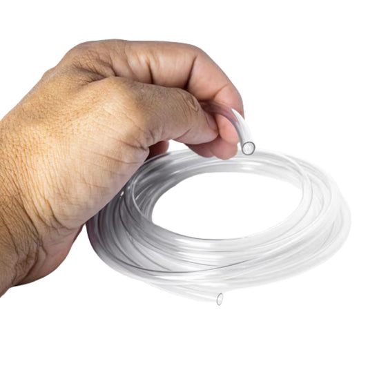 Manguera Transparente para Acuario – Diámetro Interno 4 mm / Externo 6 mm – Rollo de 5 Metros - COSMOS