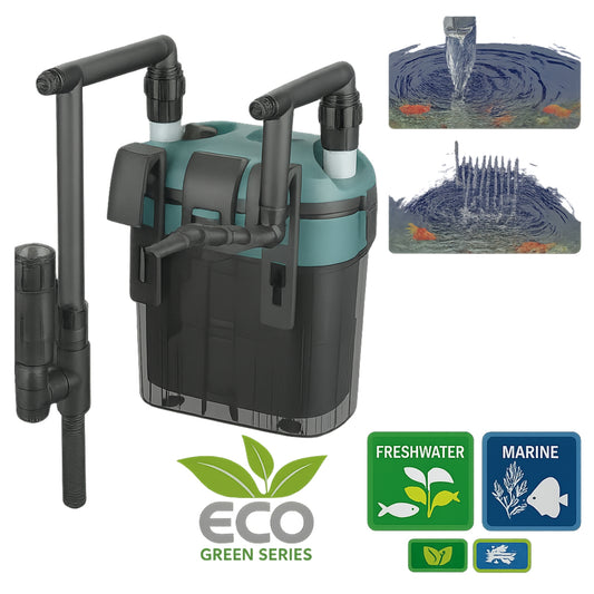 Filtro Canister Externo para Acuario – 360 L/H - COSMOS