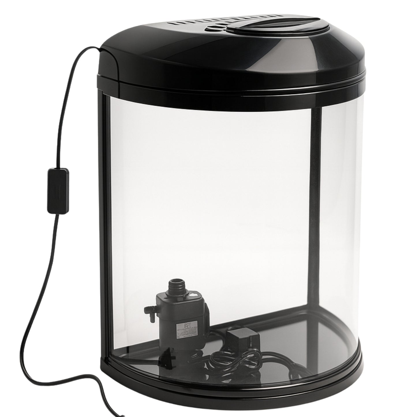 Acuario Media Luna COSMOS 30L – Elegancia en Curvas - COSMOS