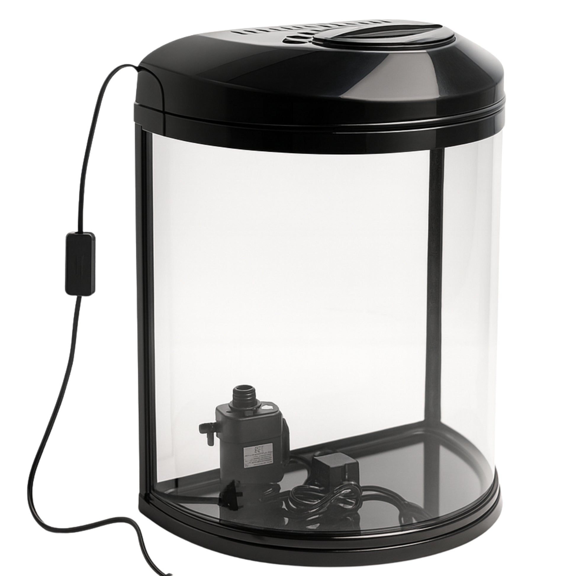 Acuario Media Luna COSMOS 30L – Elegancia en Curvas - COSMOS