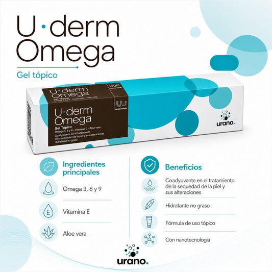 Uderm Omega Gel Oral 50 g – Omega 3 y 6 para Perros y Gatos - Cosmos