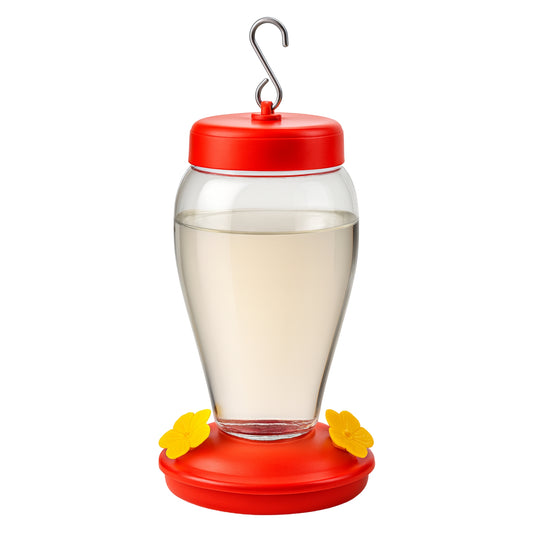 Comedero para Colibríes con Puerto de Flores – Plástico Resistente 9.5 x 17.5 cm - COSMOS