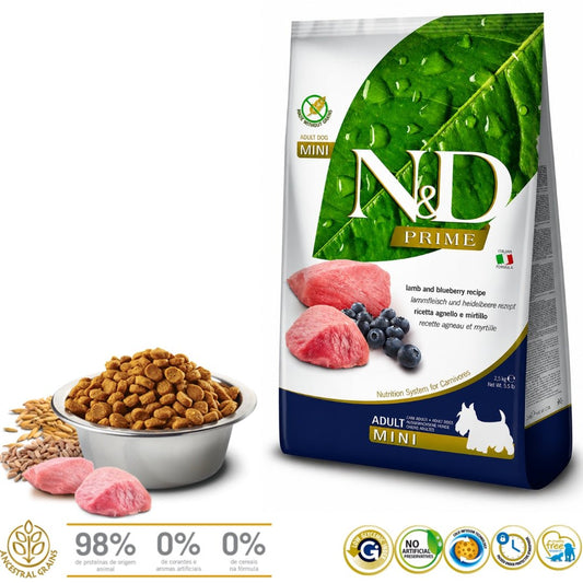 N&D Prime Cordero Adulto Mini 2.5kg - Cosmos
