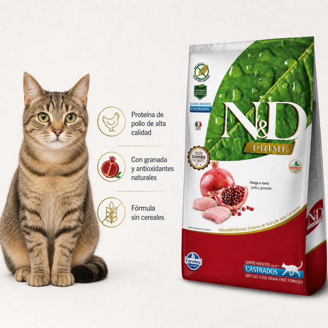 N&D Prime Cat Pollo Adulto Castrado 1.5kg - Cosmos